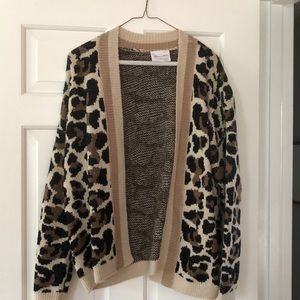 Leopard anthro sweater